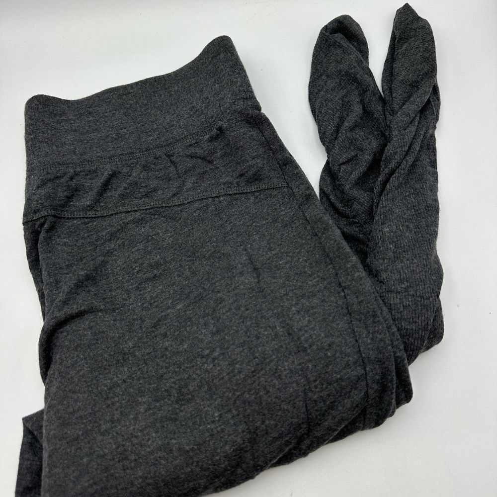 Athleta Leggings Scrunch Ribbed Ankle Womens Small Heather Gray Pull On Yoga